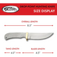 Exclusive 8.5 Drop Point Blade Stainless Steel Hunting Knife