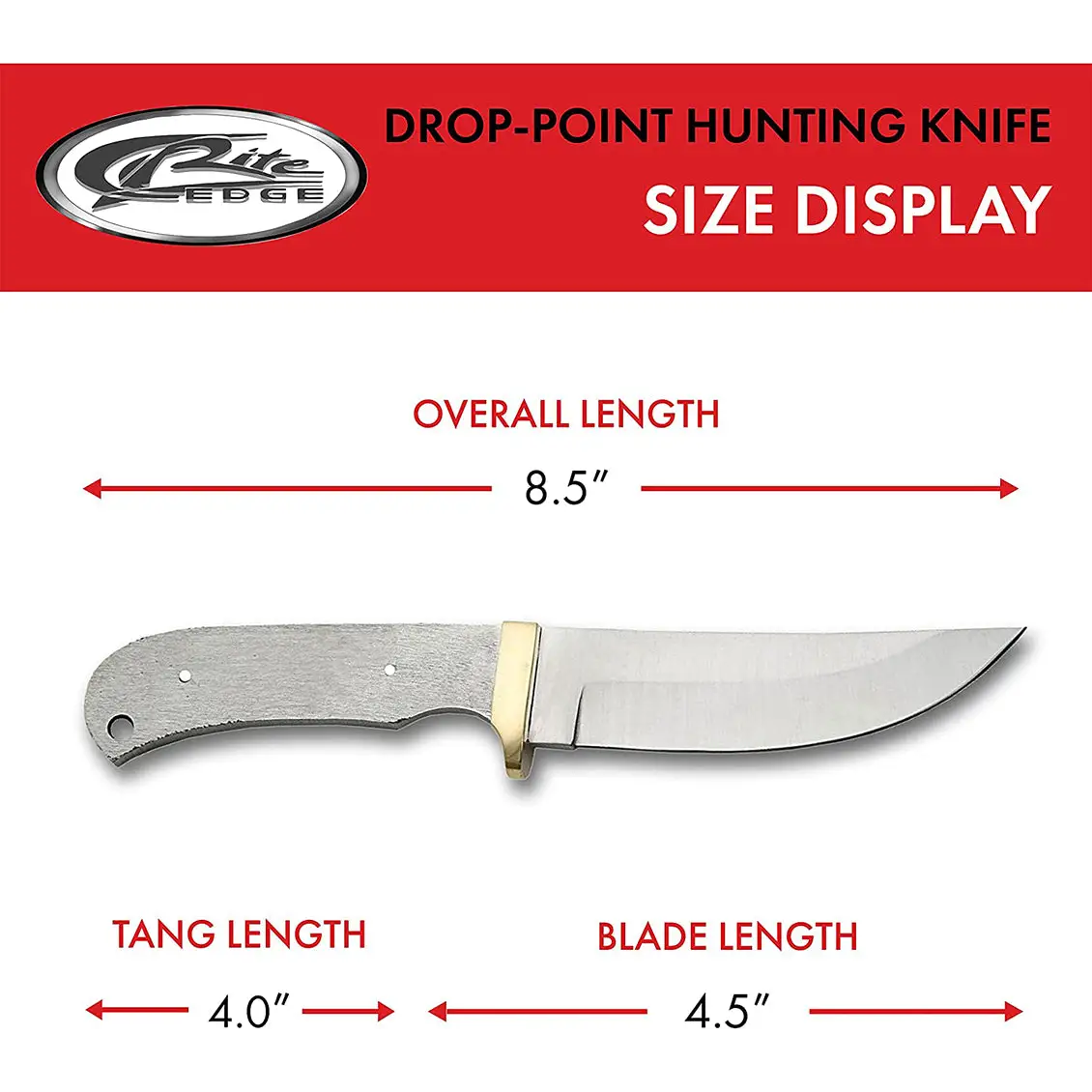 Exclusive 8.5 Drop Point Blade Stainless Steel Hunting Knife