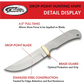 Exclusive 8.5 Drop Point Blade Stainless Steel Hunting Knife