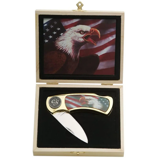 Exclusive Mad Eagle Stainless Steel Pocket Knife Gift Box