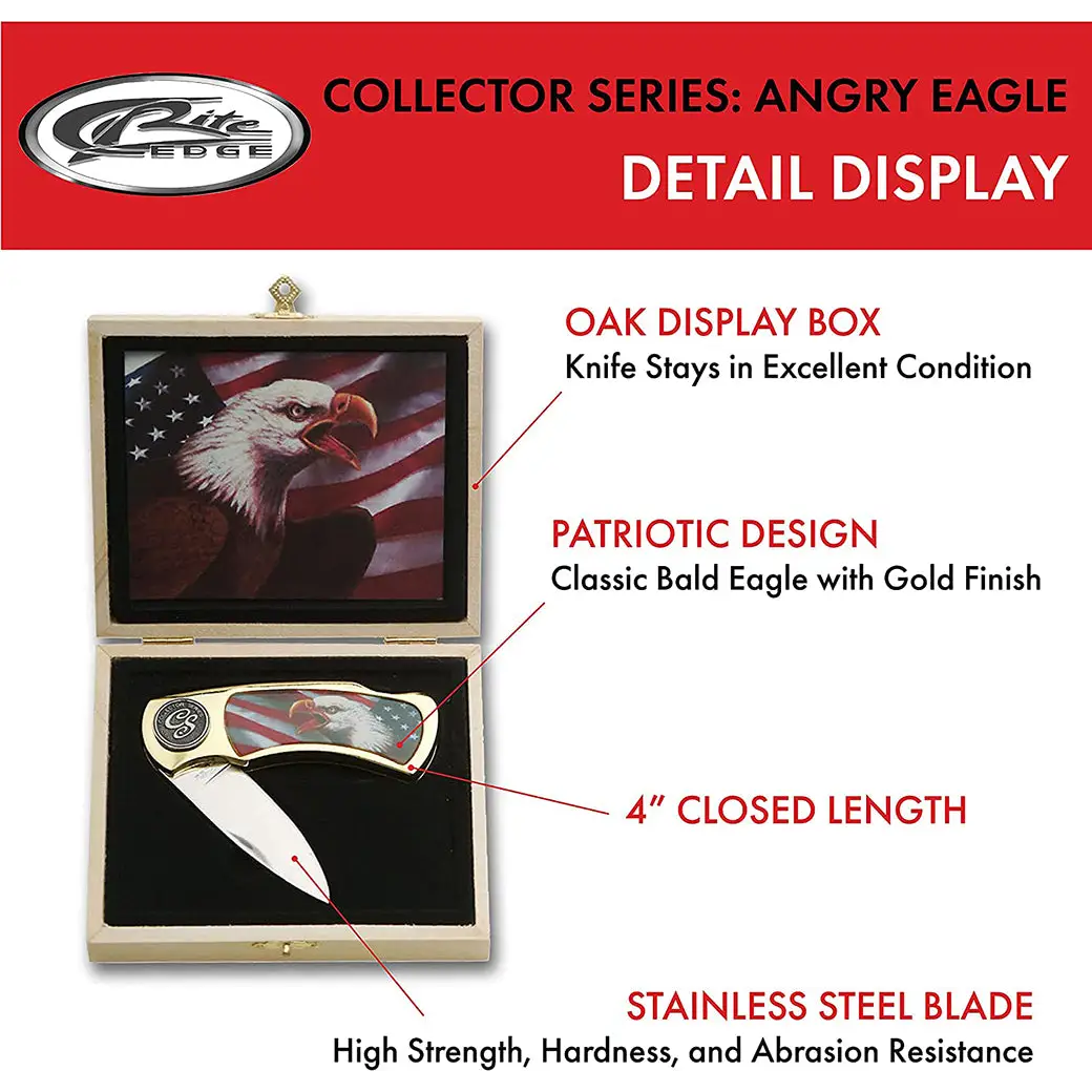 Exclusive Mad Eagle Stainless Steel Pocket Knife Gift Box