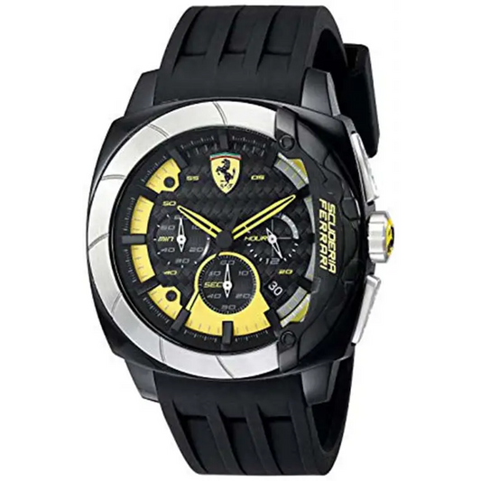 Ferrari Scuderia Men’s Aerodinamico Quartz Chrono Black