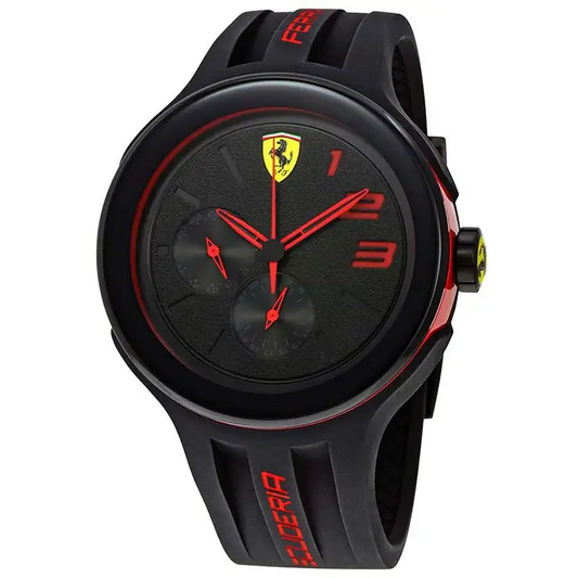 Ferrari Scuderia Men’s FXX Quartz Black Silicone Watch