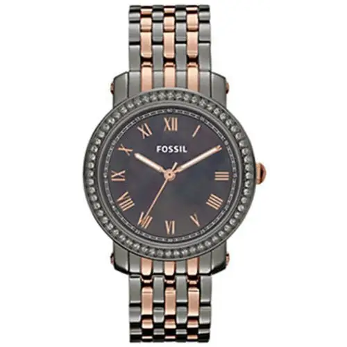 Fossil Emma Stainless Steel Watch Two-Tone ES3115 - Watches