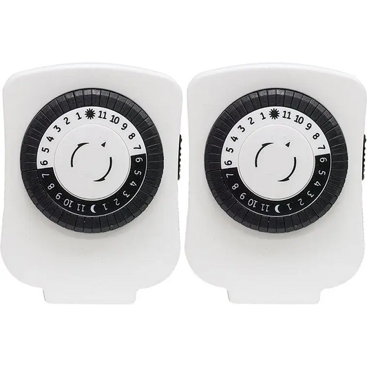 GE Indoor Plug-In Basic Timers 2-Pack (White) 15417 - Misc