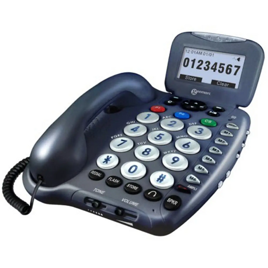 Geemarc Telephone with Amplified Answering Machine (Blue