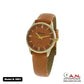 Geneva Orange Leather Watch 5801 - Watches geneva