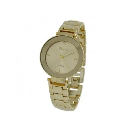 Geneva Platinum Women’s Analog Quartz Gold Tone Stainless
