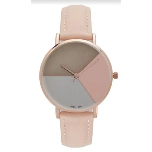 Geneva Platinum Women’s Quartz Stainless Steel/Faux Leather