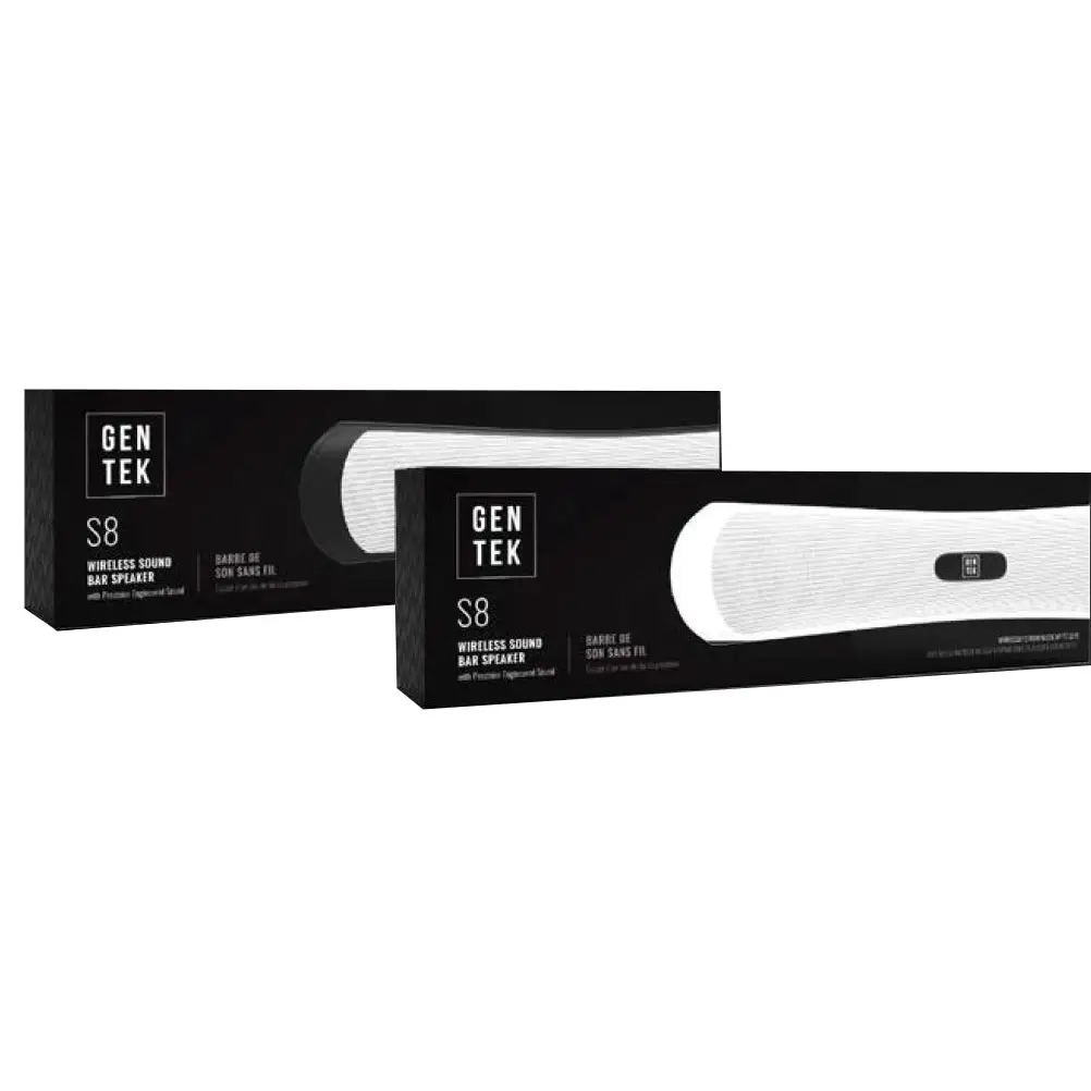 Gentek S8 Bluetooth Wireless Sound Bar Speaker (White) 15021