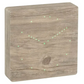 Gingko Ash Analog Click Clock/Green LED Electric Alarm Clock