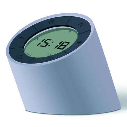 Gingko Edge Light Digital Rechargeable Dual Alarm Clock
