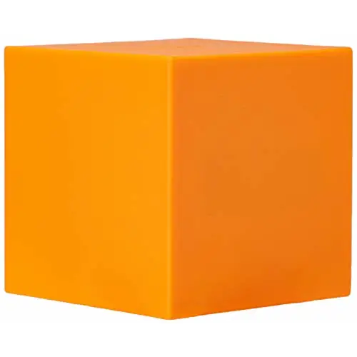Gingko Gravity Cube Click Clock Orange Alarm Clock 18OE -