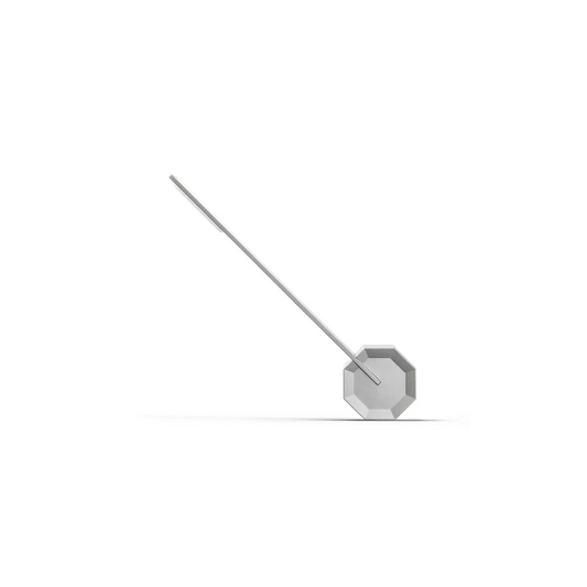 Gingko Octagon One Rechargeable Desk Lamp (Aluminum Silver