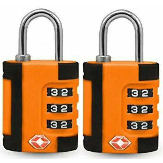 Go Green Power 3 Digit Combination Lock in Two Tone Color