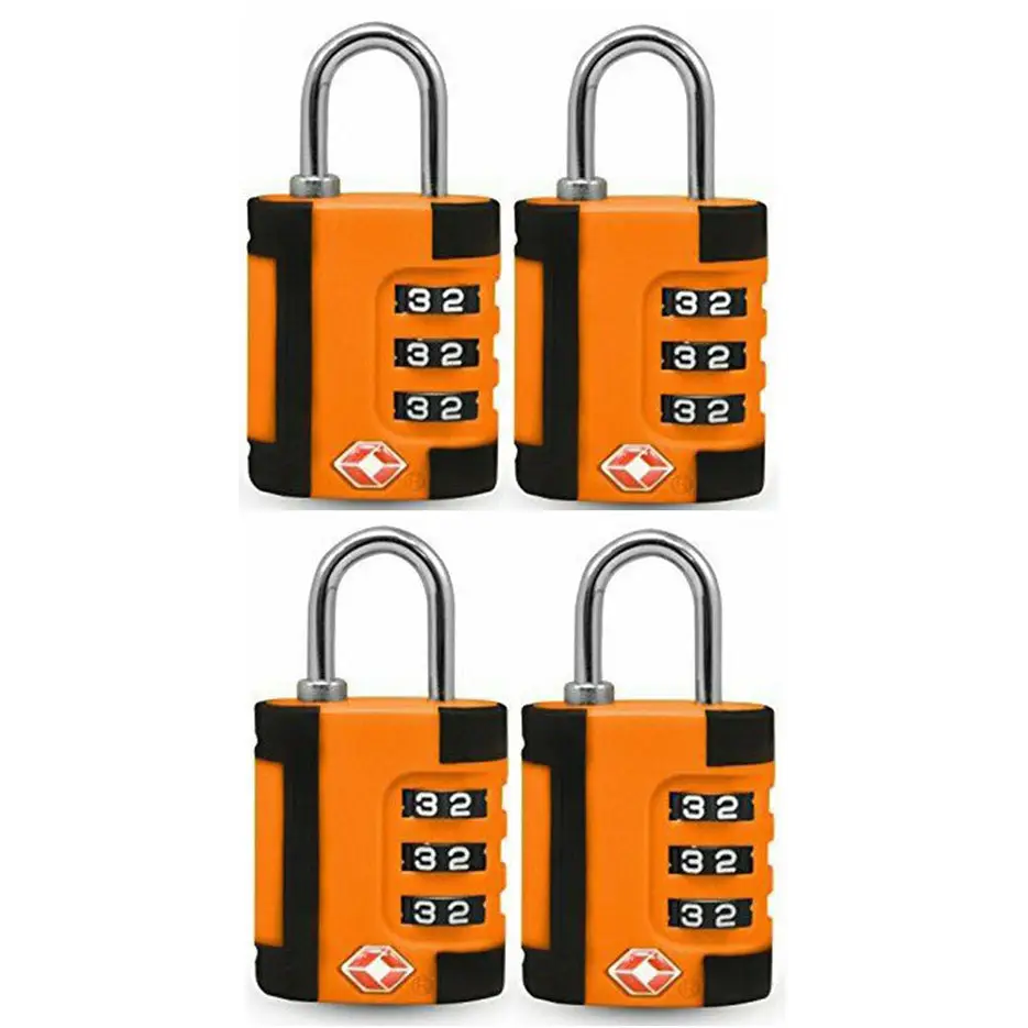 Go Green Power 3 Digit Combination Lock in Two Tone Color