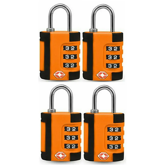 Go Green Power 3 Digit Combination Lock in Two Tone Color