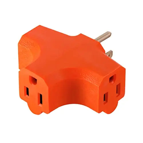 Go Green Power GG-3406OR 3 Wire Cube Adapter-Orange - Misc