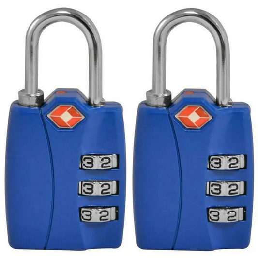 Gogreen 3 Digit Combo Lock (Blue) TR1120BL (Pack of 2) -
