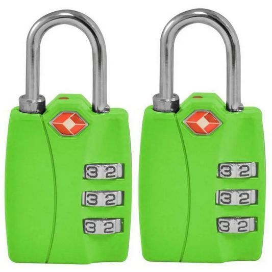 Gogreen 3 Digit Combo Lock (Green) TR1120GN (Pack of 2) -