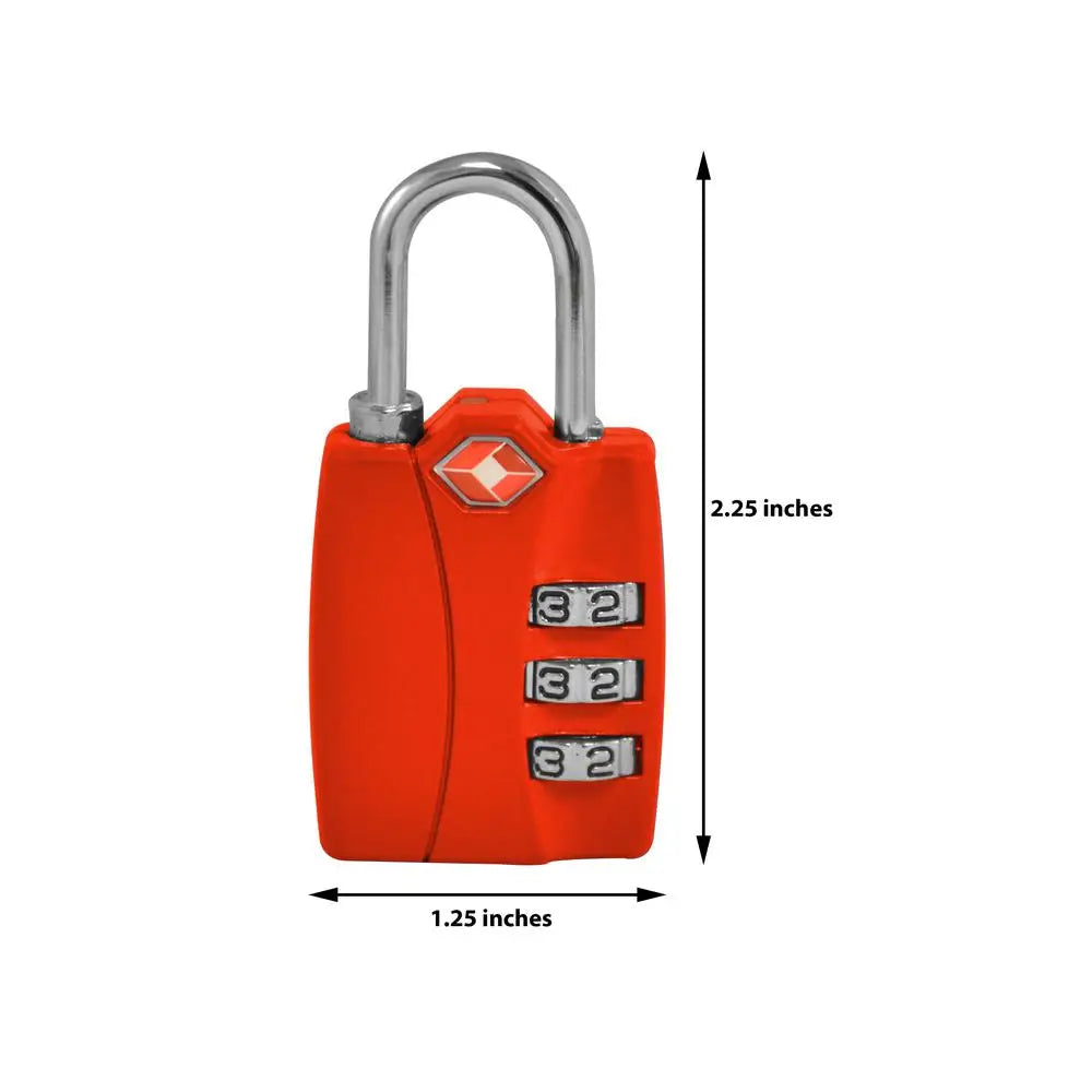 Gogreen 3 Digit Combo Lock (Red) TR1120RD - Misc