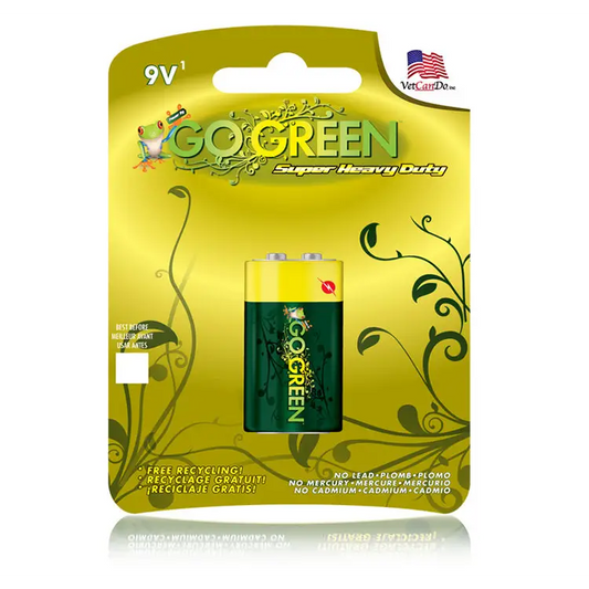 GoGreen 9V Super Heavy Duty Battery - Single Pack 21005 -
