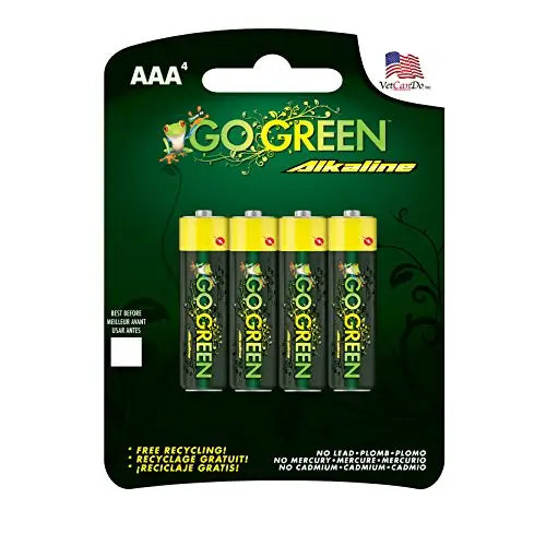 GoGreen AAA Batteries - 4 Pack 24002 - Misc