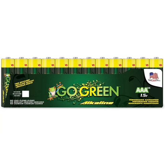 GoGreen Power AAA 1.5V Alkaline Batteries (Pack of 24) 24012