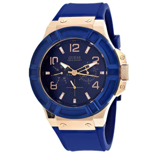 Guess Men’s Rigor Stainless Steel Watch Silicone W0247G3 -