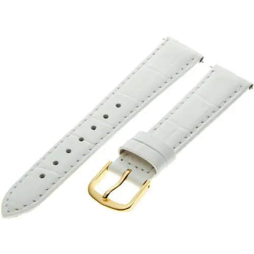 Hadley Roma Women’s 16mm White Alligator Grain Leather Watch