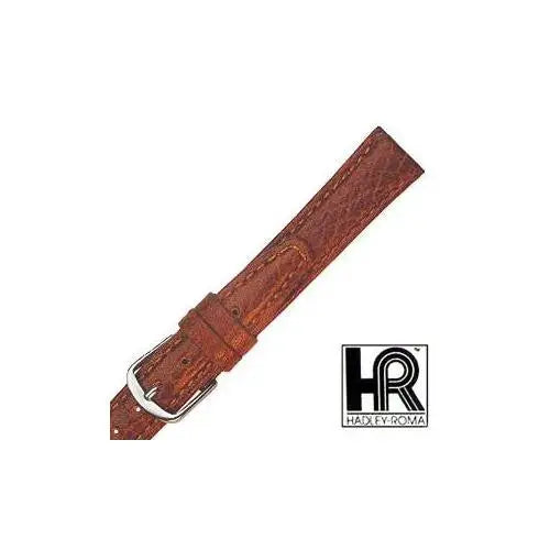 Hadley Roma Womens Pebbled Leather Watch Strap Tan Size 12