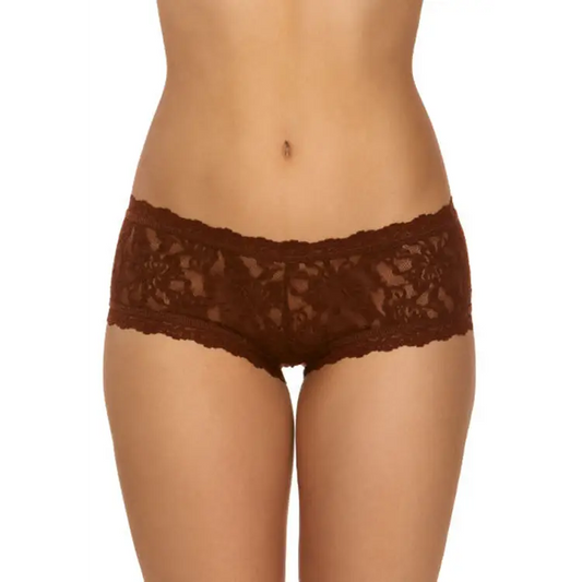 Hanky Panky Signature Lace Boyshort Dark Cocoa LG - Misc