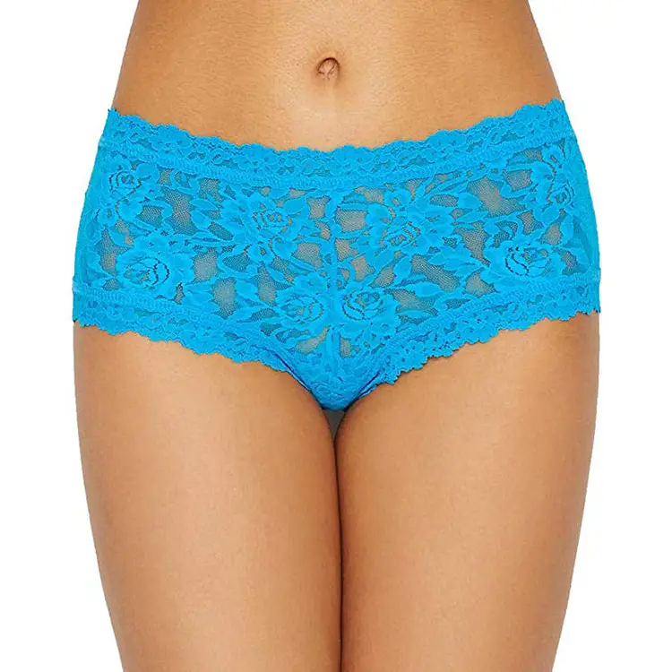 Hanky Panky Signature Lace Boyshort (Fiji Blue Small)