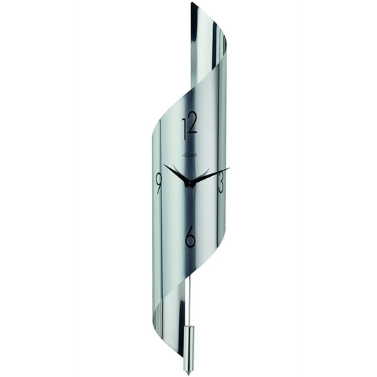 Hermle Savannah II Stainless Steel Wall Clock 70944002200 -