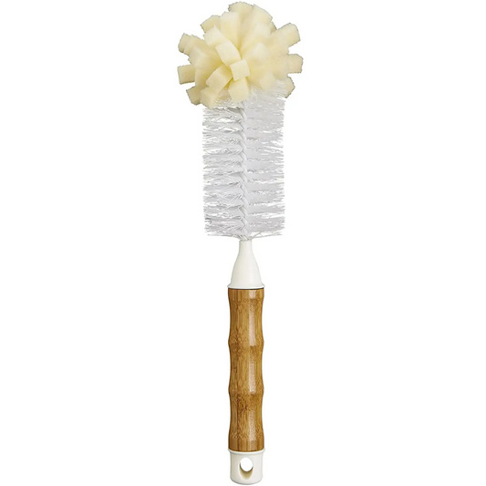 HIC Kitchen Bamboo Bottle Brush Bamboo with Non-Scratch