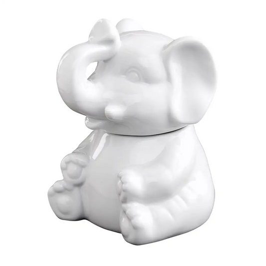 HIC Kitchen Fine Quality Porcelain Elephant Sugar Holder
