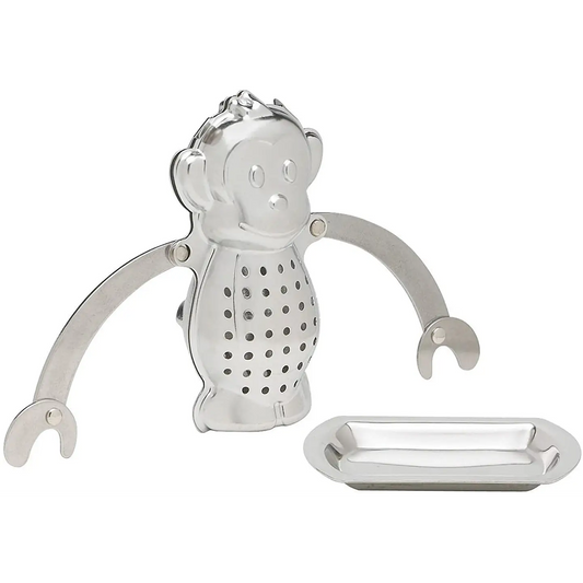 HIC Kitchen Hangin’ Dunkin Monkey Stainless Steel Tea