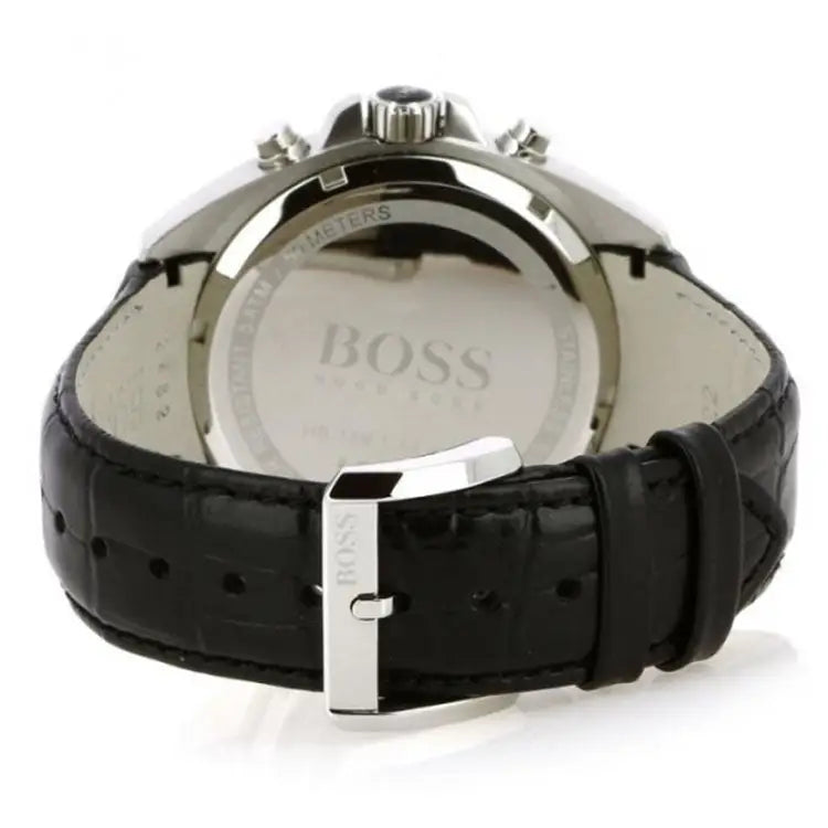 Hugo Boss Men’s Classic Chrono Stainless Steel/Black Leather