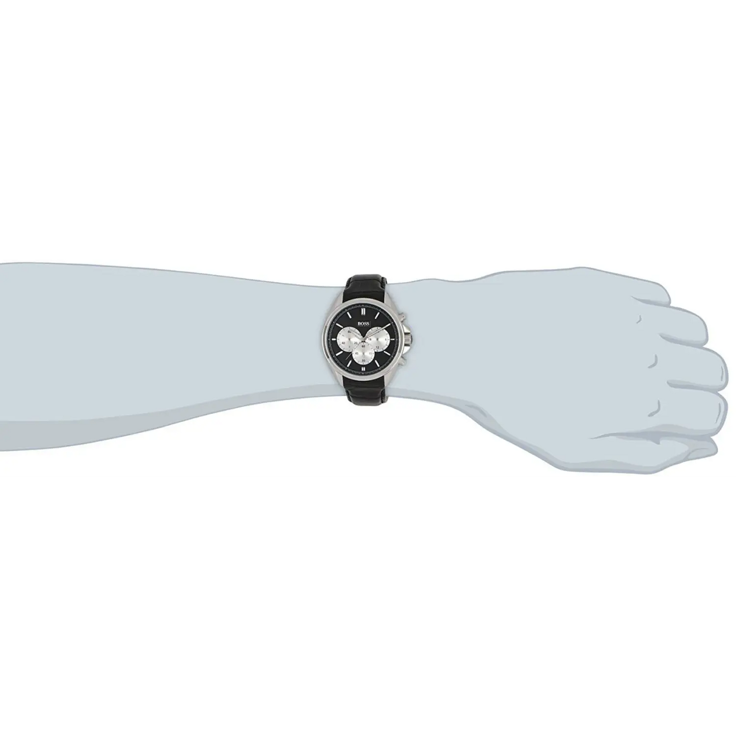 Hugo Boss Men’s Classic Chrono Stainless Steel/Black Leather