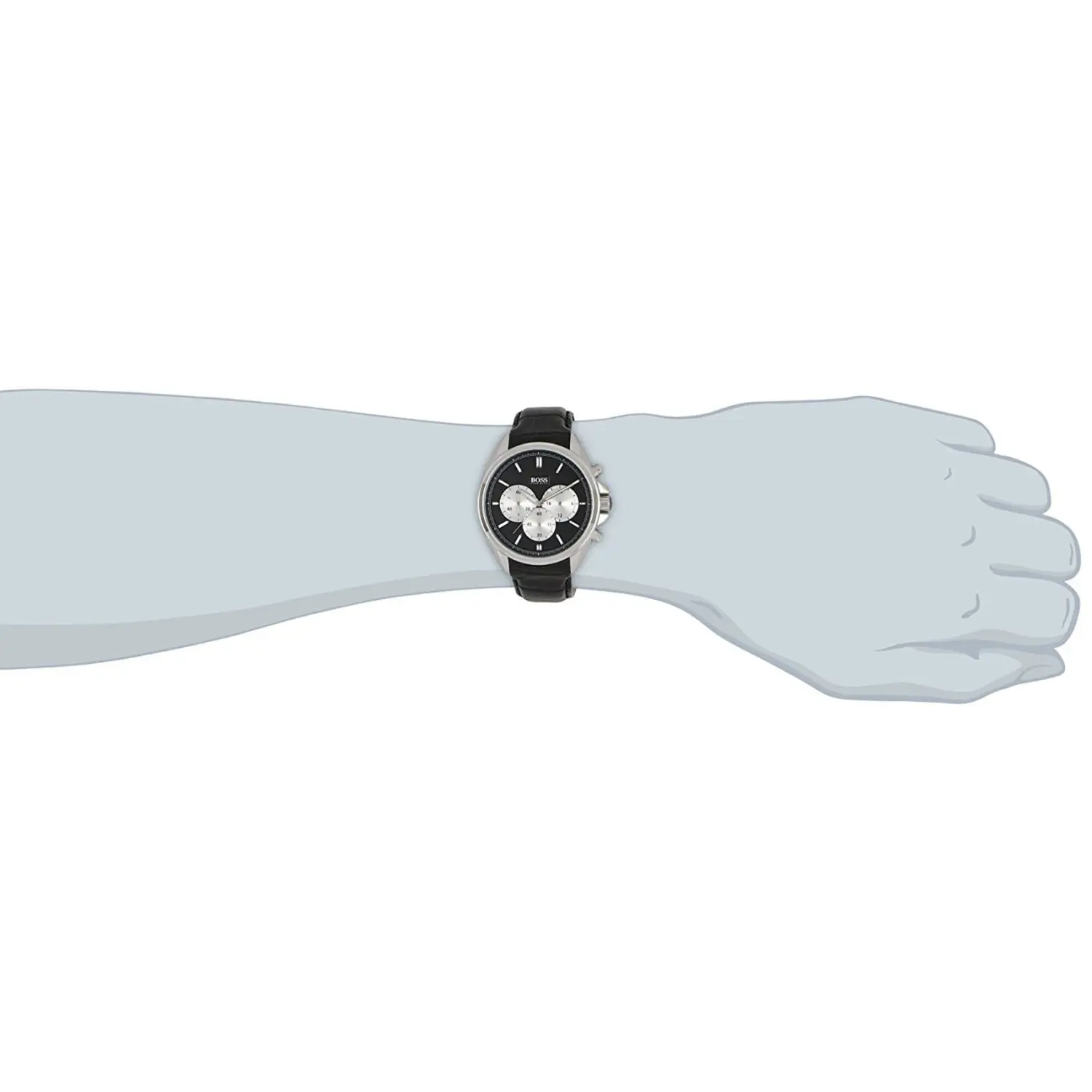 Hugo Boss Men’s Classic Chrono Stainless Steel/Black Leather
