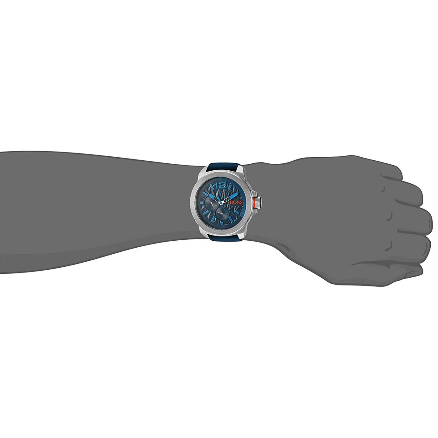 Hugo Boss Men’s Classic Quartz Stainless Steel/Blue Silicone