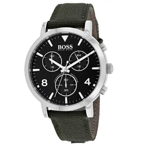Hugo Boss Men’s Vesada Stainless Steel Nylon Watch 1513692 -