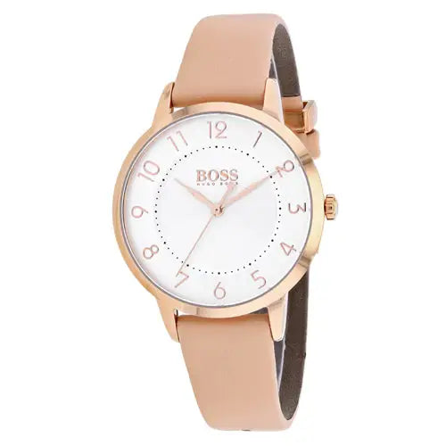 Hugo Boss Women’s Eclipse Stainless Steel Pink Leather Watch