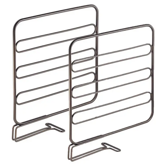 iDesign Classico Shelf Divider/Closet Organizer (Set of 2