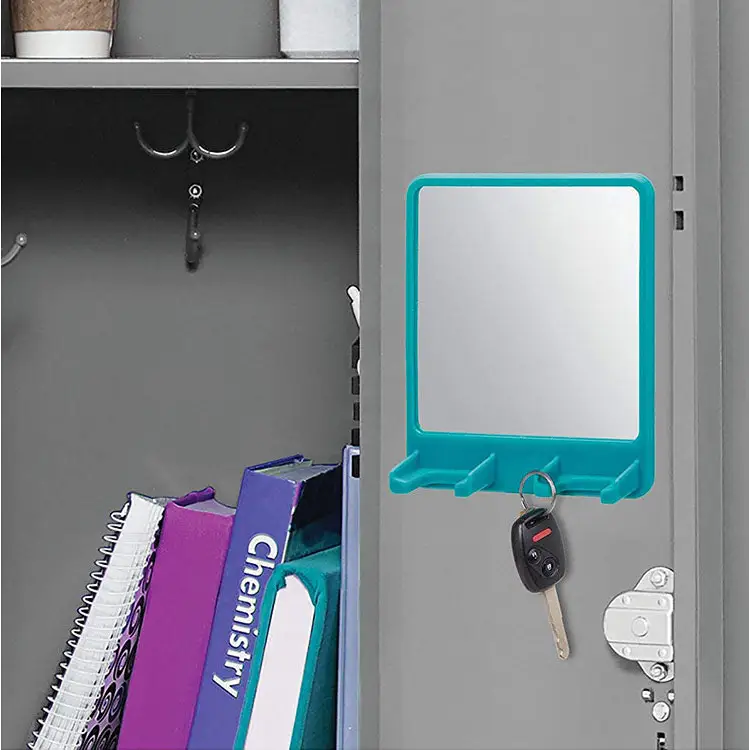 iDesign Power Cling Wall Mount Rectangular Silicone Mirror