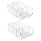 InterDesign 3 Compartments Plastic Fridge and Freezer