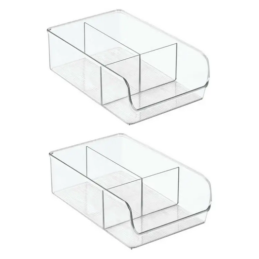InterDesign 3 Compartments Plastic Fridge and Freezer