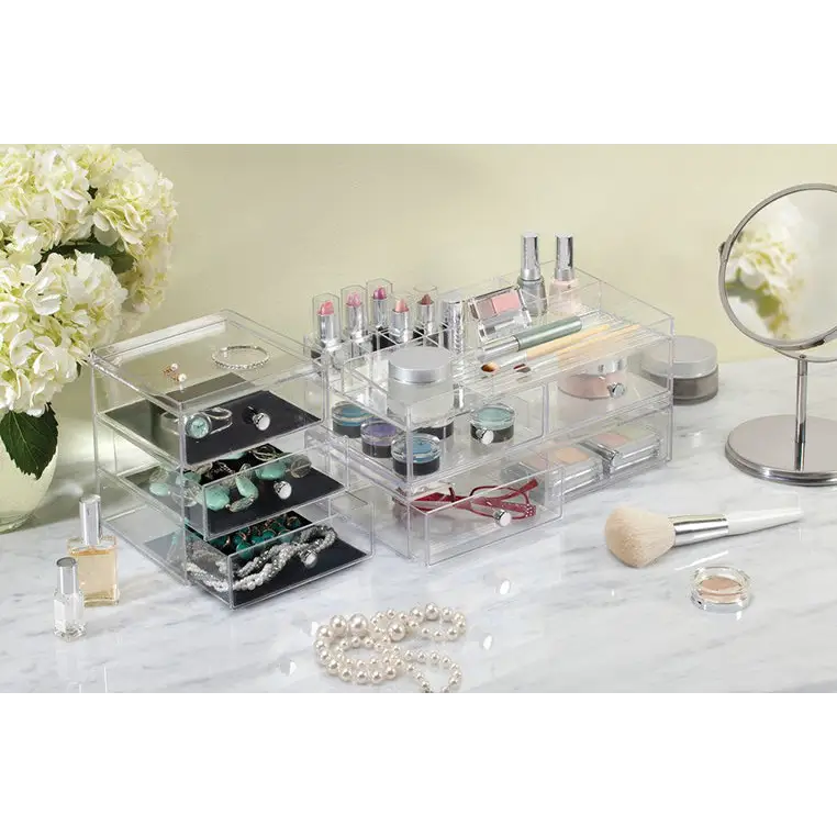 InterDesign 3 Drawers Plastic Vanity Cosmetic Organizer