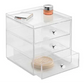 InterDesign 3 Drawers Plastic Vanity Cosmetic Organizer Pack