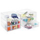 InterDesign 3 Drawers Plastic Vanity Organizer (Clear) 35300